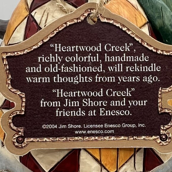 Jim Shore SIGNED 2004 Collectors Heartwood Creek 12" Winter Mischief Snowman - Picture 5 of 12